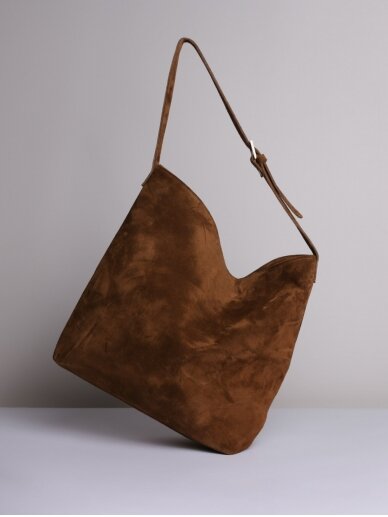LAVA FLOW verstos odos ruda rankinė TOTE BAG LOLO 2 LAVA FLOW verstos odos ruda rankinė TOTE BAG LOLO 2