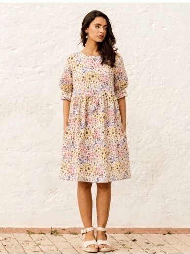 Magic Linen gėlėta lininė suknelė LINEN DRESS NERJA IN BLOOM FLORAL PRINT Magic Linen gėlėta lininė suknelė LINEN DRESS NERJA IN BLOOM FLORAL PRINT