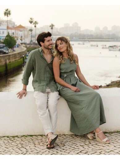 Magic Linen ilga žalia lininė suknelė LONG LINEN DRESS BORACAY IN MIST GREEN 4 Magic Linen ilga žalia lininė suknelė LONG LINEN DRESS BORACAY IN MIST GREEN 4