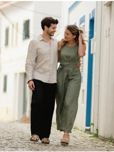 Magic Linen ilga žalia lininė suknelė LONG LINEN DRESS BORACAY IN MIST GREEN 3 Magic Linen ilga žalia lininė suknelė LONG LINEN DRESS BORACAY IN MIST GREEN 3