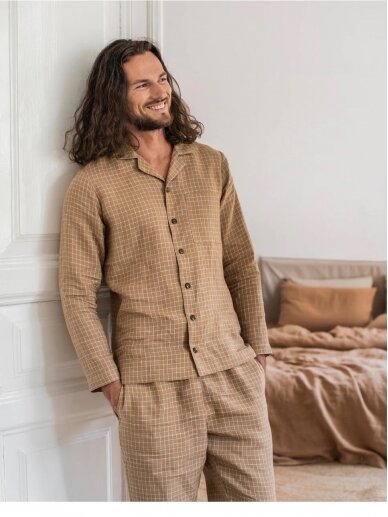 Magic linen languota vyriška  lininė pižama LAGUNA
