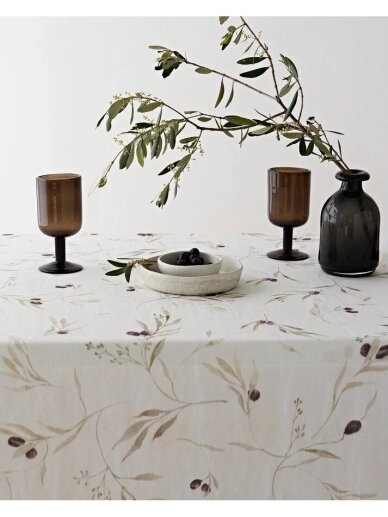 Magic Linen lininė staltiesė OLIVE ORCHARD PRINT ON WHITE LINEN TABLECLOTH 4 Magic Linen lininė staltiesė OLIVE ORCHARD PRINT ON WHITE LINEN TABLECLOTH 4