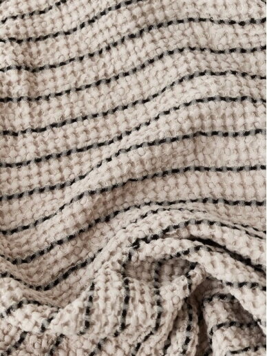 Magic LINEN Unisex chalatas iš lino ir medvilnės „Thin Striped“ 1 Magic LINEN Unisex chalatas iš lino ir medvilnės „Thin Striped“ 1