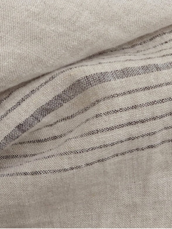 Magic LINEN  LINEN KIMONO ROBE IN ARTISAN STRIPE
