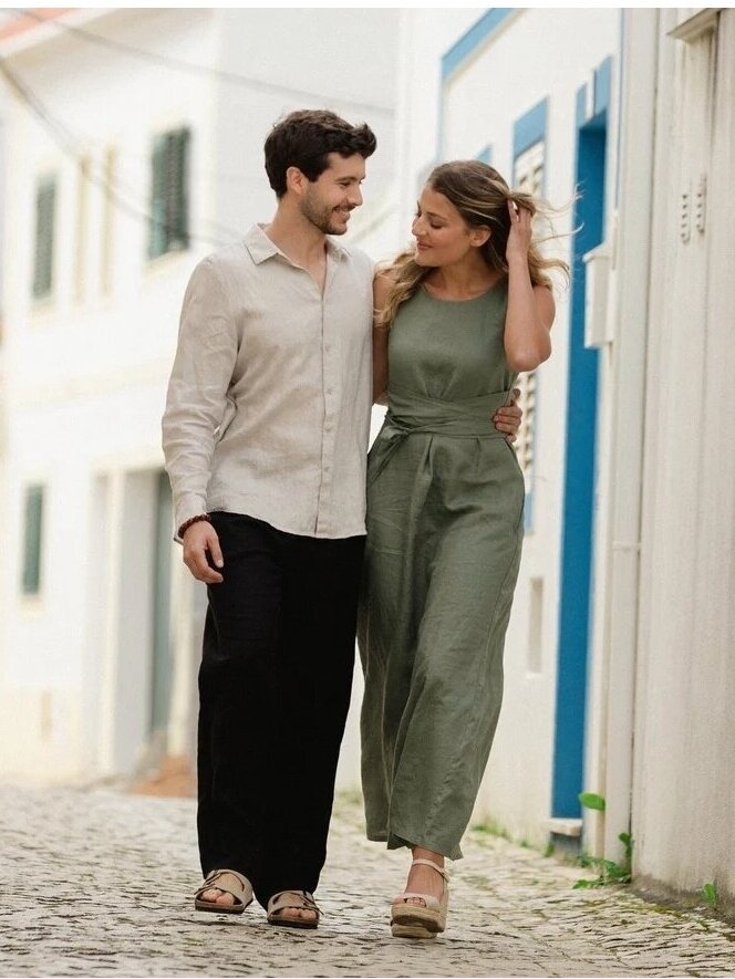 Magic Linen ilga žalia lininė suknelė LONG LINEN DRESS BORACAY IN MIST GREEN 3 Magic Linen ilga žalia lininė suknelė LONG LINEN DRESS BORACAY IN MIST GREEN 3