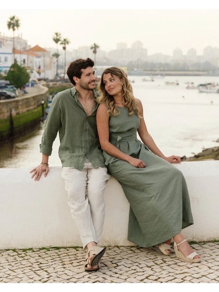Magic Linen ilga žalia lininė suknelė LONG LINEN DRESS BORACAY IN MIST GREEN 4 Magic Linen ilga žalia lininė suknelė LONG LINEN DRESS BORACAY IN MIST GREEN 4