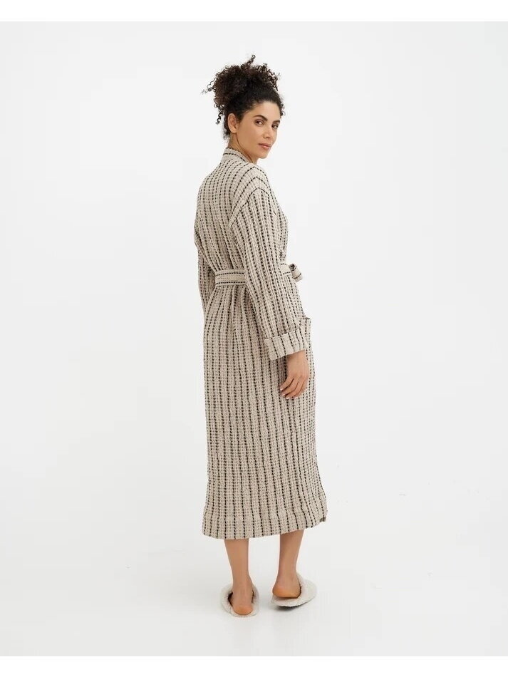 Magic LINEN Unisex chalatas iš lino ir medvilnės „Thin Striped“ 7 Magic LINEN Unisex chalatas iš lino ir medvilnės „Thin Striped“ 7
