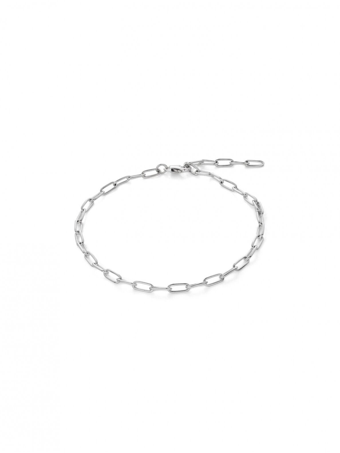 NO MORE grandinėlė ant kojos PAPER CLIP ANKLET SILVER NO MORE grandinėlė ant kojos PAPER CLIP ANKLET SILVER