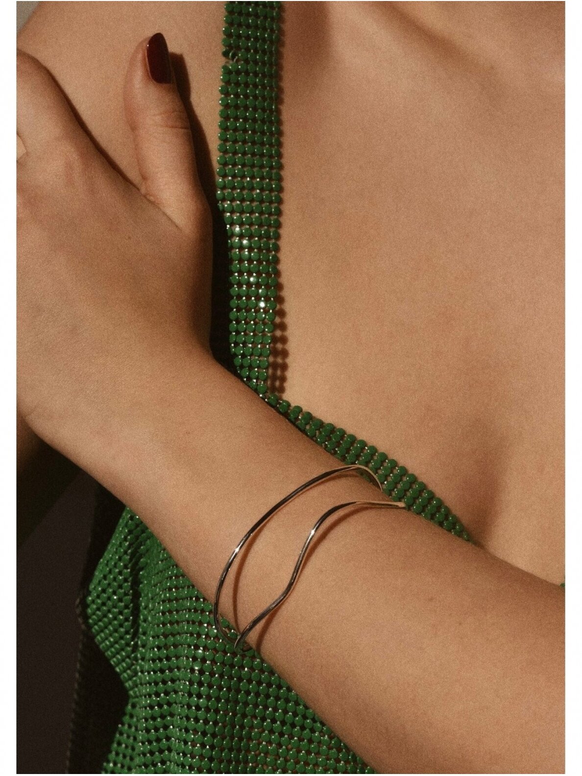 NO MORE apyrankė WAVE BRACELET SILVER 3 NO MORE apyrankė WAVE BRACELET SILVER 3