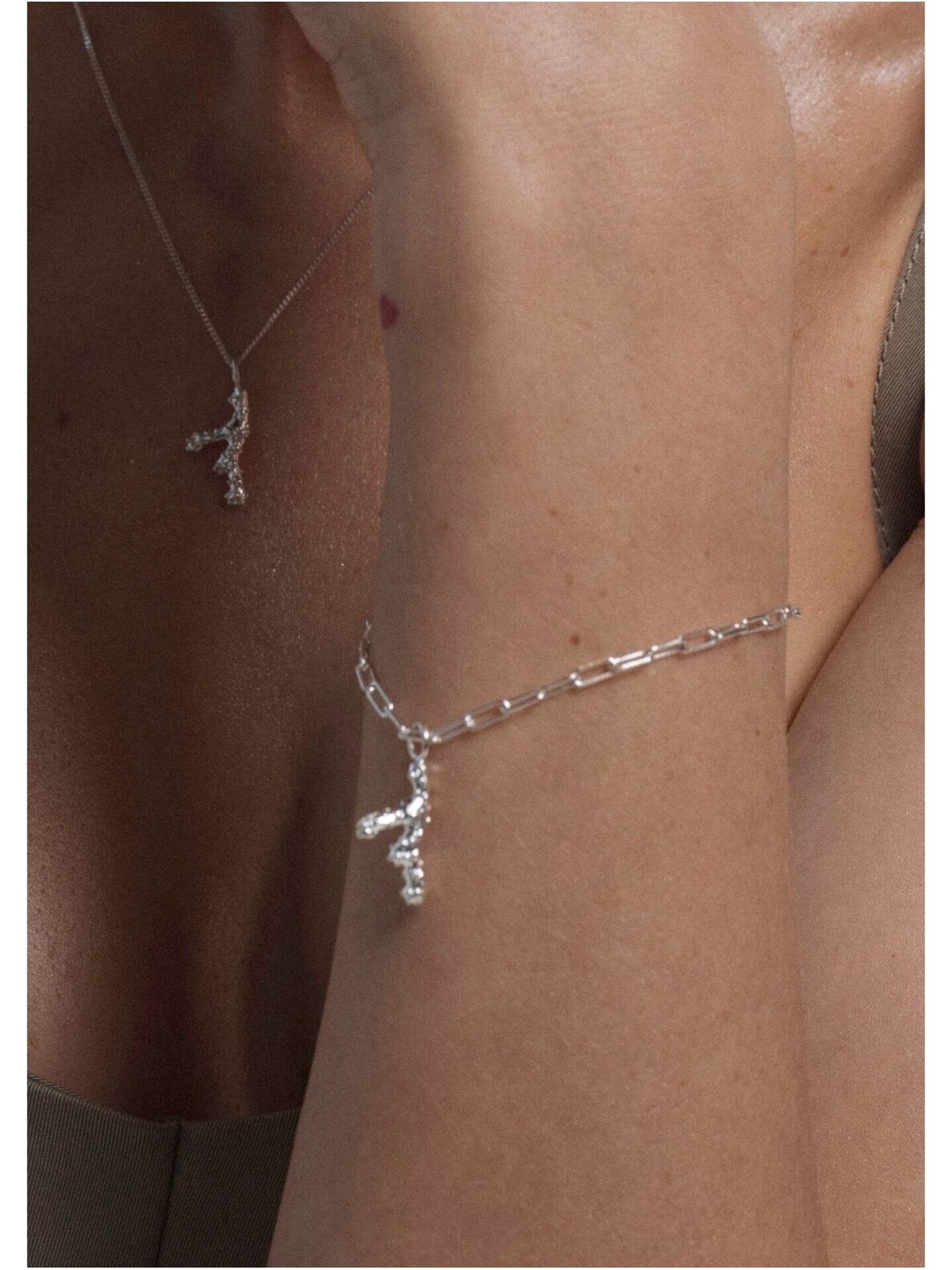 NO MORE apyrankė SEA CORAL BRACELET SILVER 1 NO MORE apyrankė SEA CORAL BRACELET SILVER 1