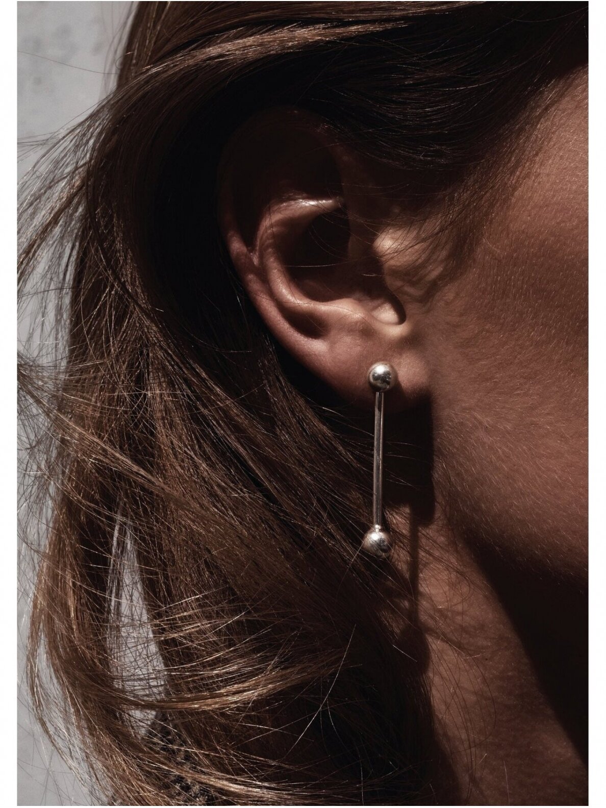 NO MORE auskarai SHORT BOMB SWINGER EARRINGS SILVER 4 NO MORE auskarai SHORT BOMB SWINGER EARRINGS SILVER 4