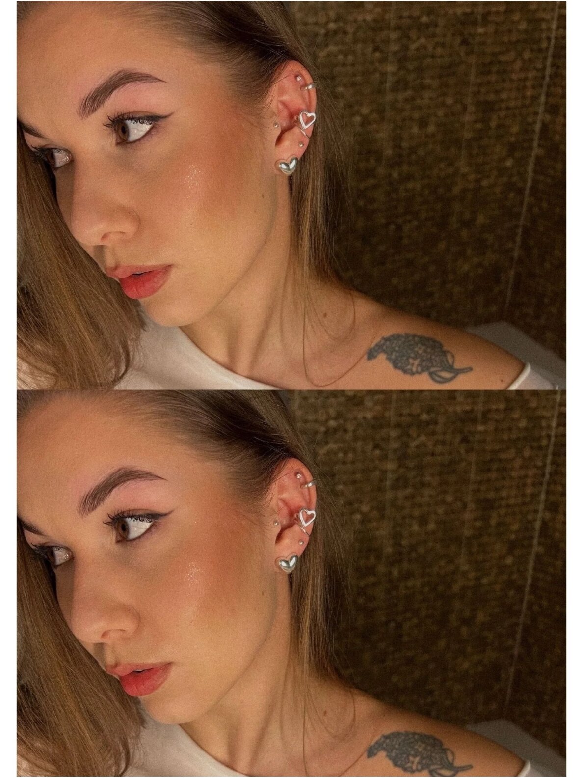 NO MORE HEART EAR CUFF SILVER auskaras 3 NO MORE HEART EAR CUFF SILVER auskaras 3