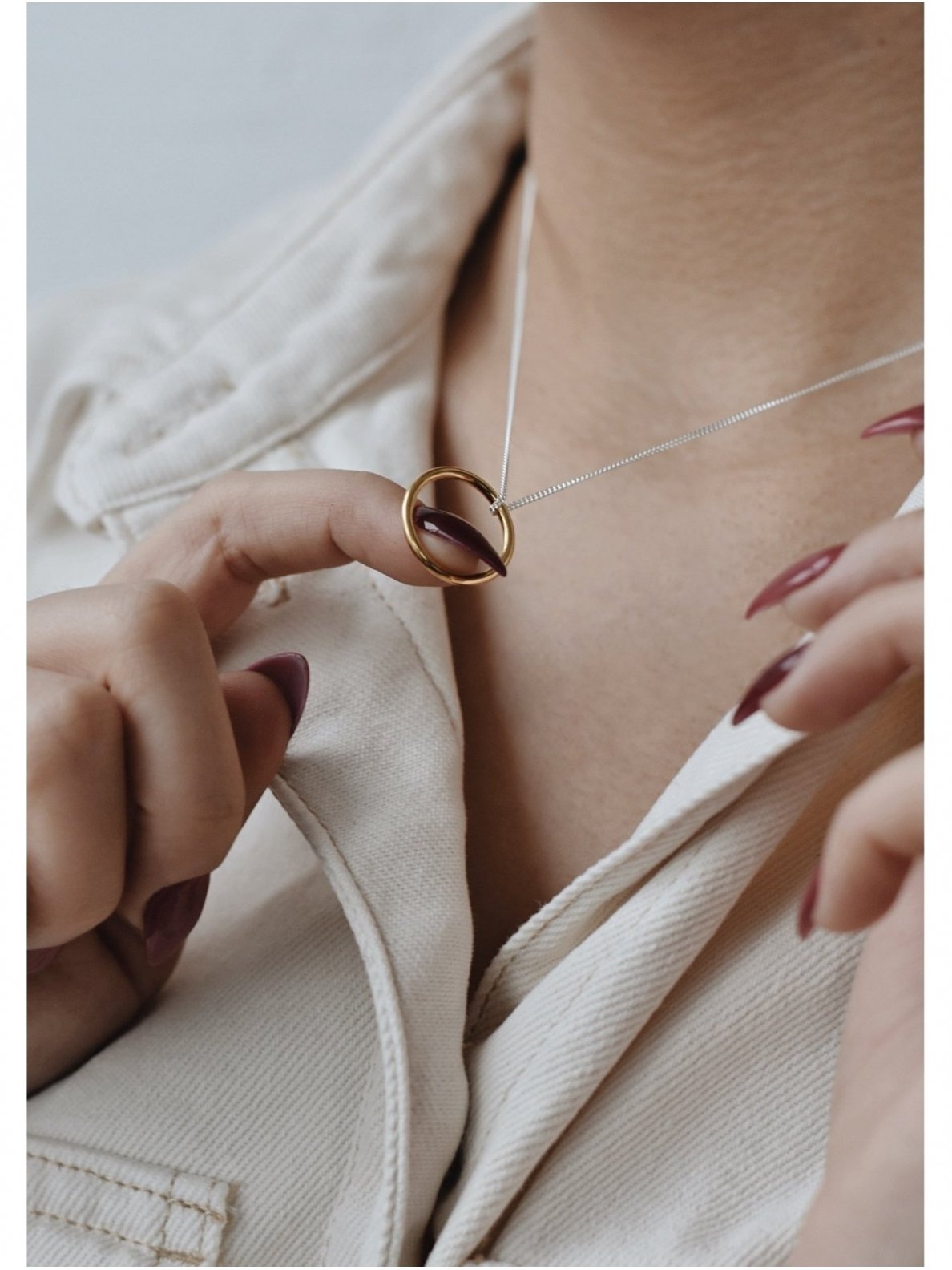 NO MORE kaklo papuošalas CIRCLE NECKLACE 1 NO MORE kaklo papuošalas CIRCLE NECKLACE 1