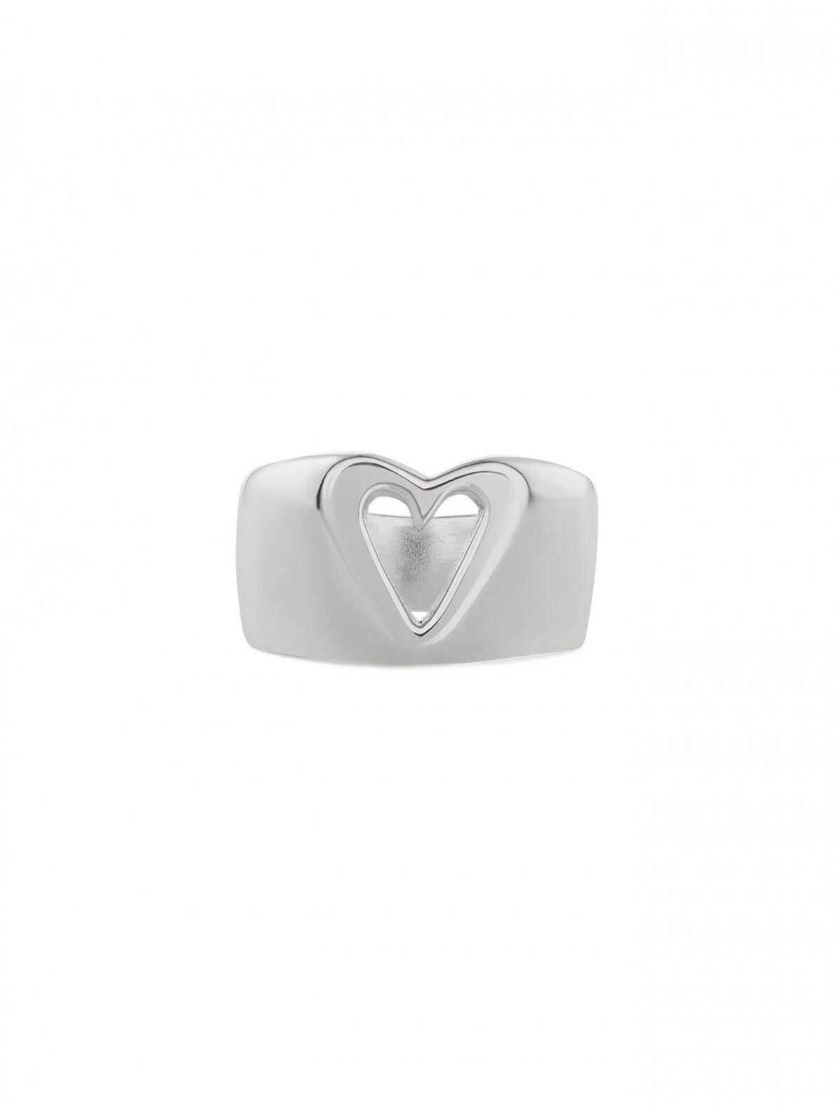 NO MORE žiedas GLAM HEART RING SILVER 2 NO MORE žiedas GLAM HEART RING SILVER 2
