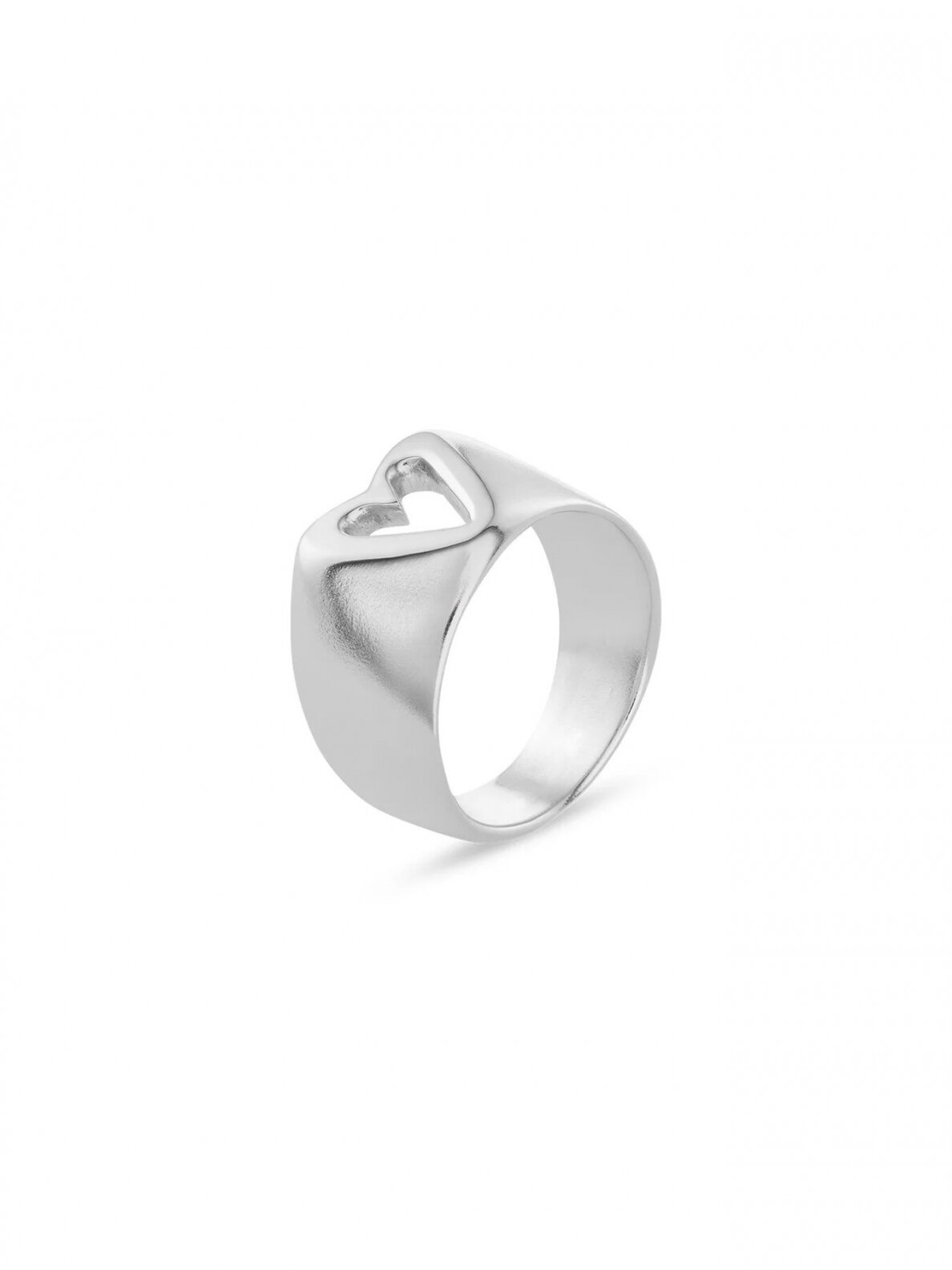 NO MORE žiedas GLAM HEART RING SILVER NO MORE žiedas GLAM HEART RING SILVER