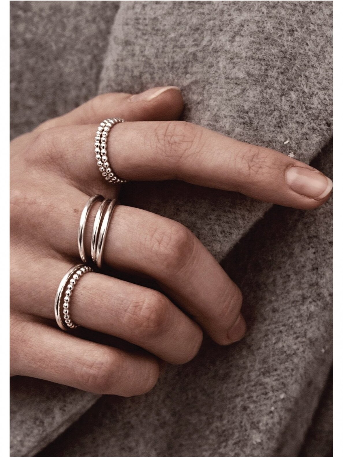 NO MORE žiedas CHAMPAGNE RING SILVER 4 NO MORE žiedas CHAMPAGNE RING SILVER 4