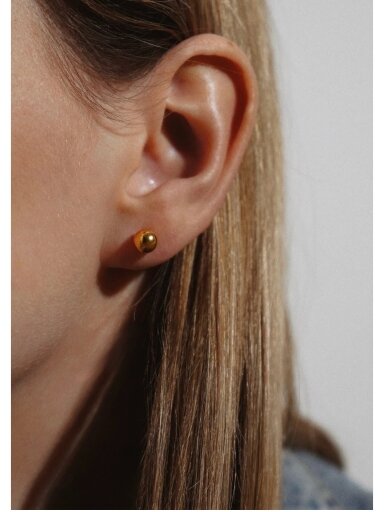 NO MORE auskarai BIG BUBBLE EARRINGS GOLD