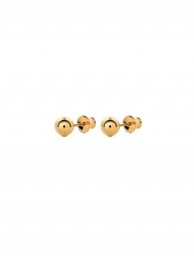 NO MORE auskarai BIG BUBBLE EARRINGS GOLD