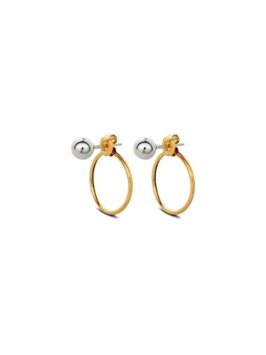 NO MORE auskarai CHORD EARRINGS MIX PAIR WITH SILVER BUBBLE