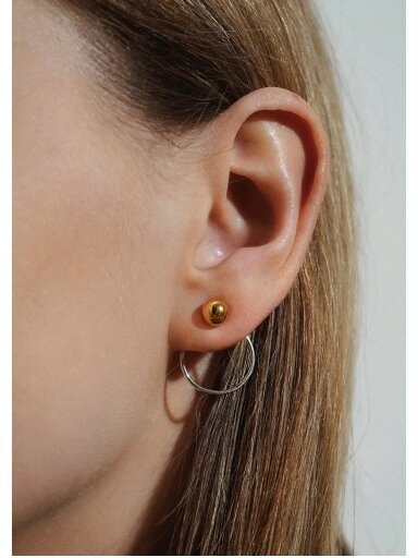 NO MORE auskarai CHORD EARRINGS MIX PAIR WITH GOLD BUBBLE NO MORE auskarai CHORD EARRINGS MIX PAIR WITH GOLD BUBBLE