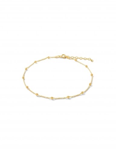 NO MORE grandinėlė ant kojos MINI BUBBLE ANKLET GOLD