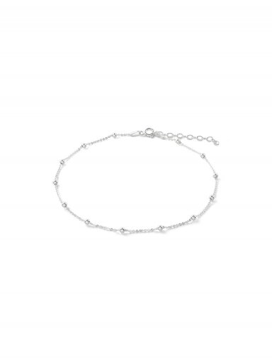 NO MORE grandinėlė ant kojos MINI BUBBLE ANKLET SILVER