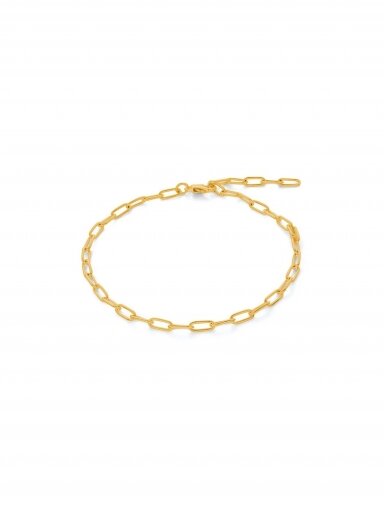 NO MORE grandinėlė ant kojos PAPER CLIP ANKLET GOLD