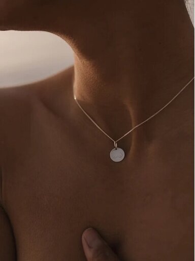 NO MORE kaklo papuošalas BOOBS NECKLACE SILVER NO MORE kaklo papuošalas BOOBS NECKLACE SILVER