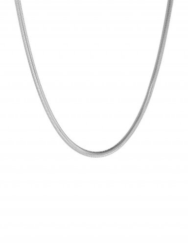 NO MORE kaklo papuošalas SNAKE NECKLACE SILVER