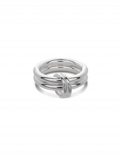 NO MORE  žiedas DOUBLE RING SILVER