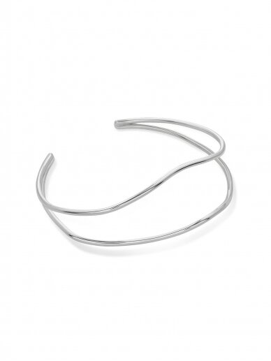 NO MORE apyrankė WAVE BRACELET SILVER NO MORE apyrankė WAVE BRACELET SILVER