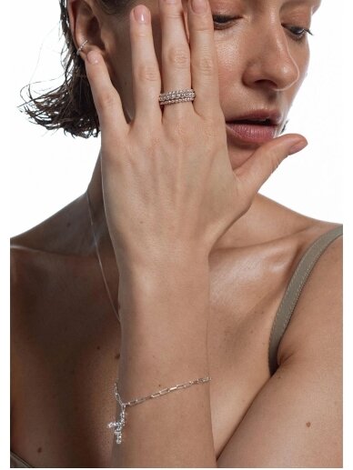 NO MORE apyrankė SEA CORAL BRACELET SILVER 3 NO MORE apyrankė SEA CORAL BRACELET SILVER 3