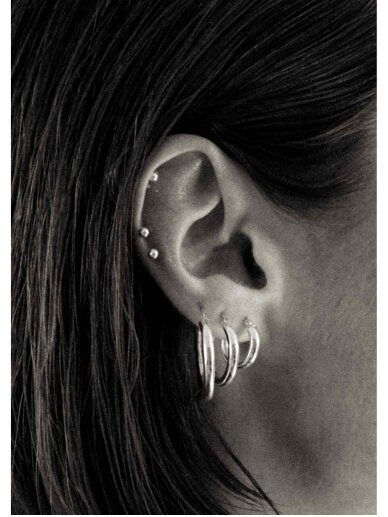 NO MORE auskarai ELLA HOOPS SILVER 1 NO MORE auskarai ELLA HOOPS SILVER 1