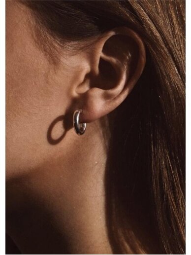 NO MORE auskarai ELLA HOOPS SILVER 2 NO MORE auskarai ELLA HOOPS SILVER 2
