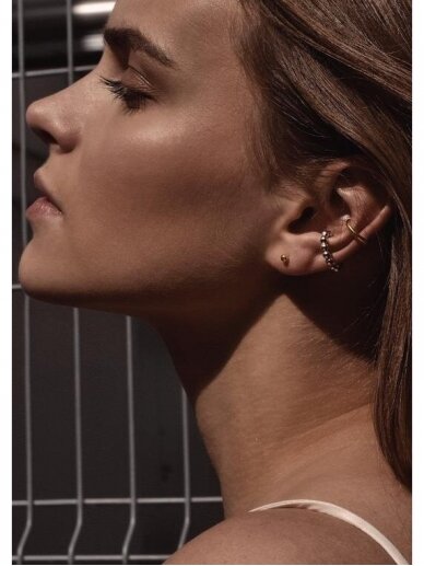 NO MORE auskarai PIN UP EARRINGS GOLD 1 NO MORE auskarai PIN UP EARRINGS GOLD 1