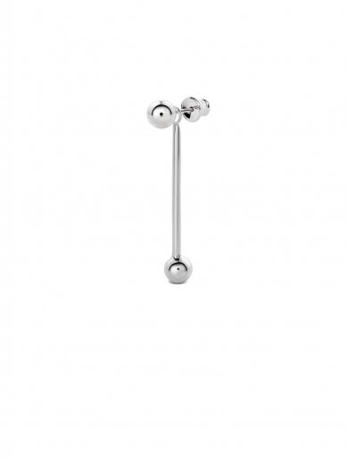 NO MORE auskarai SHORT BOMB SWINGER EARRINGS SILVER 5 NO MORE auskarai SHORT BOMB SWINGER EARRINGS SILVER 5