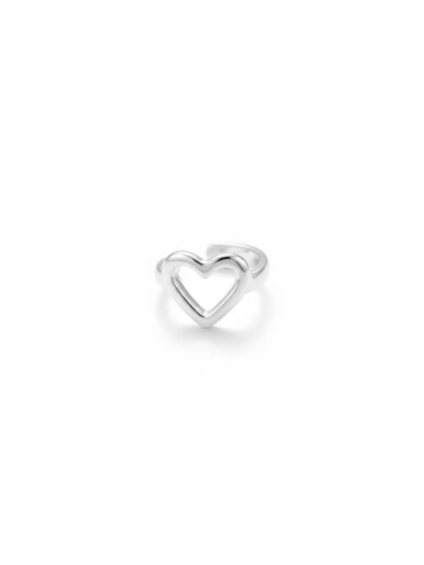 NO MORE HEART EAR CUFF SILVER auskaras NO MORE HEART EAR CUFF SILVER auskaras