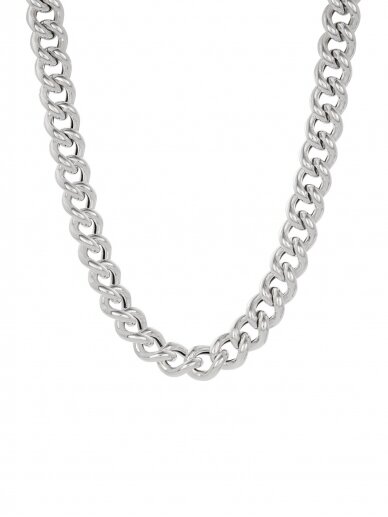NO MORE kaklo papuošalas CHUNKY NECKLACE SILVER 4 NO MORE kaklo papuošalas CHUNKY NECKLACE SILVER 4