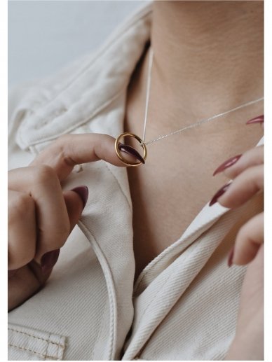 NO MORE kaklo papuošalas CIRCLE NECKLACE 1 NO MORE kaklo papuošalas CIRCLE NECKLACE 1