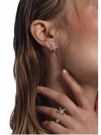 NO MORE sidabriniai auskarai SEA STAR EARRINGS SILVER 4 NO MORE sidabriniai auskarai SEA STAR EARRINGS SILVER 4