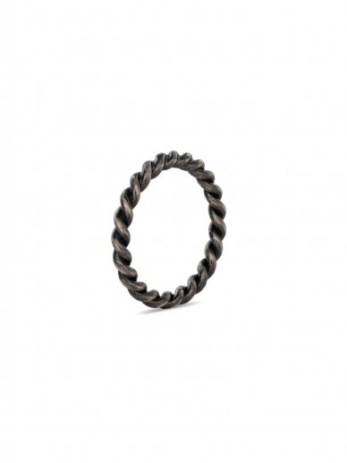 NO MORE vyriškas žiedas DARK AND TWISTY RING NO MORE vyriškas žiedas DARK AND TWISTY RING