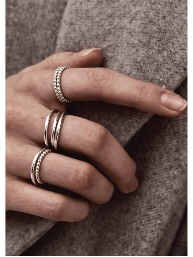 NO MORE žiedas CHAMPAGNE RING SILVER 4 NO MORE žiedas CHAMPAGNE RING SILVER 4