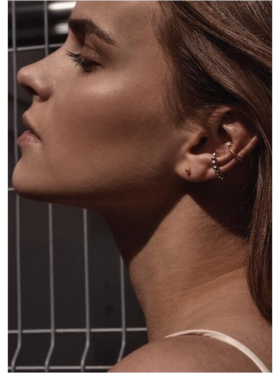 NO MORE auskarai PIN UP EARRINGS GOLD 1 NO MORE auskarai PIN UP EARRINGS GOLD 1