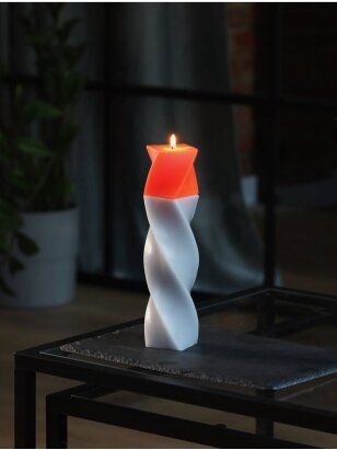 OOGNIS unikalaus dizaino sojų vaško žvakė - orange