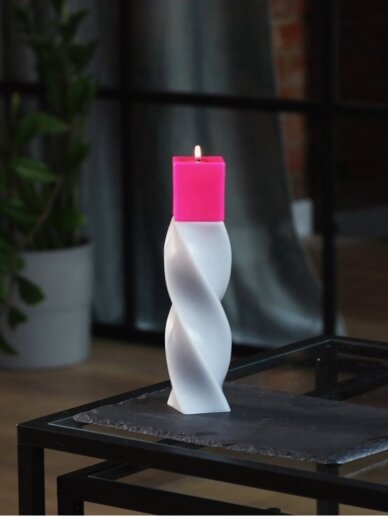 OOOGNIS unikalaus dizaino sojų vaško žvakė - pink
