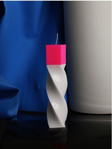 OOGNIS unikalaus dizaino sojų vaško žvakė - pink 3