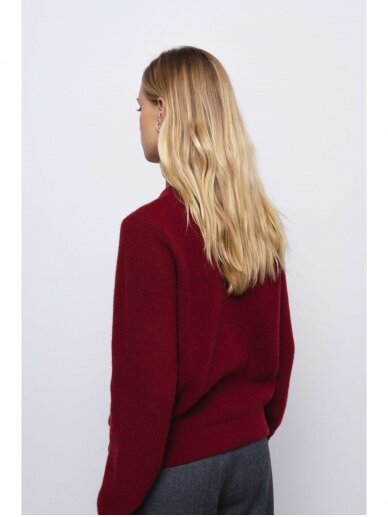 ROBI AGNES kašmyro ir merino vilnos bordo spalvos megztinis MICHELLE 3 ROBI AGNES kašmyro ir merino vilnos bordo spalvos megztinis MICHELLE 3