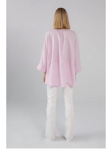 ROBI AGNES rožiniai lininiai marškiniai Dori 6