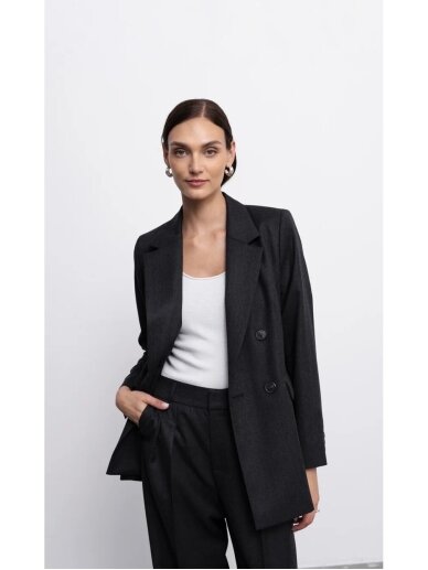 ROBI AGNES tamsiai pilkas vilnos švarkas SOPHIE 2 ROBI AGNES tamsiai pilkas vilnos švarkas SOPHIE 2