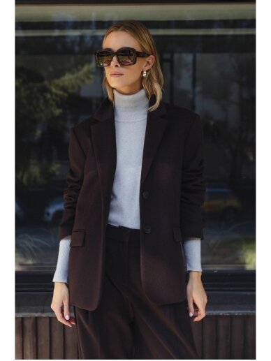 ROBI AGNES rudas kašmyro kostiumėlis "CELINE" 1 ROBI AGNES rudas kašmyro kostiumėlis "CELINE" 1